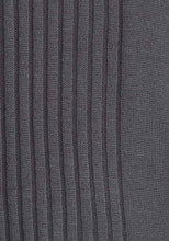 Load image into Gallery viewer, Mens Grey Oxyzone High Neck Ribbed Stripe Knitted Jumper
