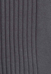 Mens Grey Oxyzone High Neck Ribbed Stripe Knitted Jumper