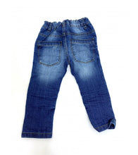 Load image into Gallery viewer, Boys Blue Wash Elasticated Waist Cotton Rich Denim Jeans
