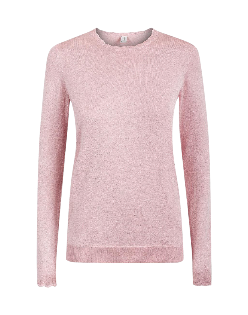 Ladies Piazza Italia Scallop Edge Jumper