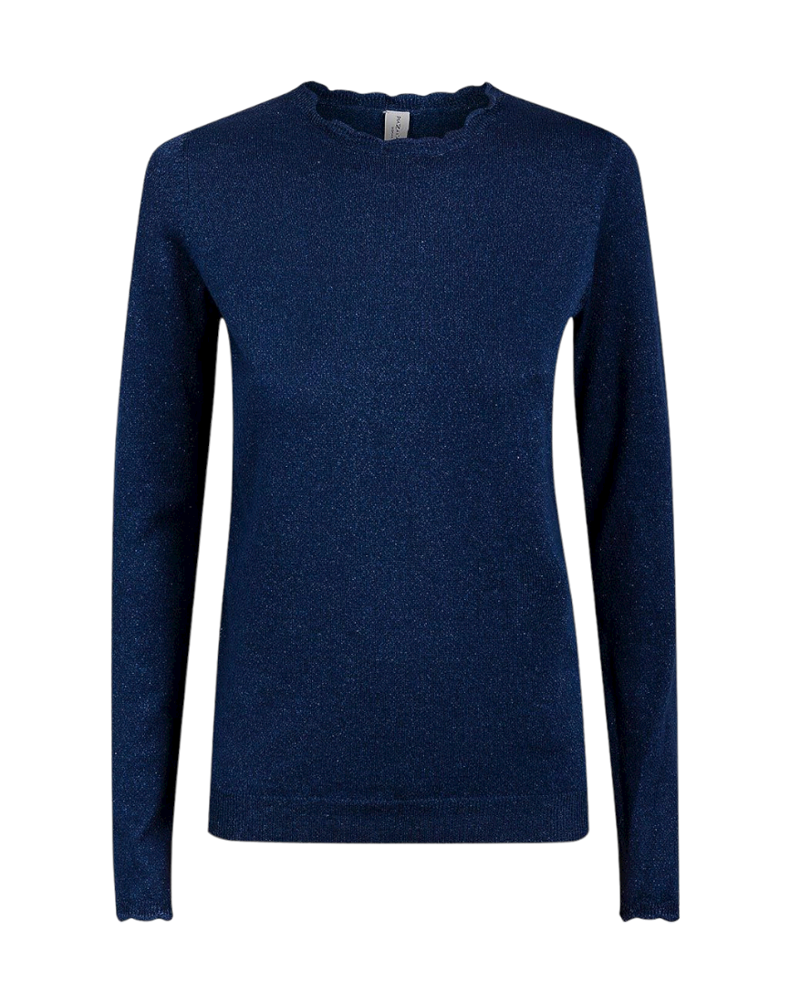Ladies Piazza Italia Scallop Edge Jumper