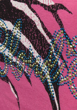 Load image into Gallery viewer, Ladies Rose Pink Inside-Out Blondie Print Cap Sleeve Top
