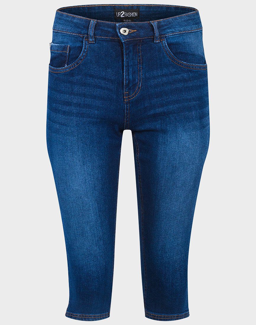 Ladies denim cropped jeans top