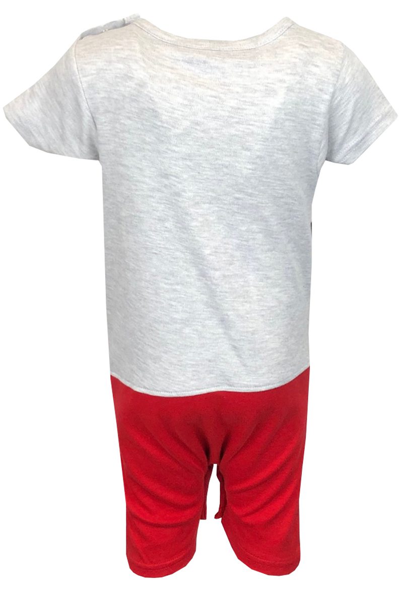 Babies Toddlers Red Striped Mickey Mouse Rompers