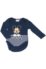 Load image into Gallery viewer, Baby Boys Navy Disney Mickey Mouse Bodysuit
