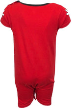 Load image into Gallery viewer, Babies Toddlers Red Striped Mickey Mouse Rompers
