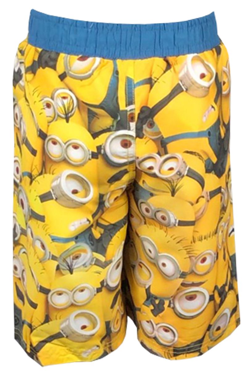 Boys Minion Yellow Multi Trunks Swimwear