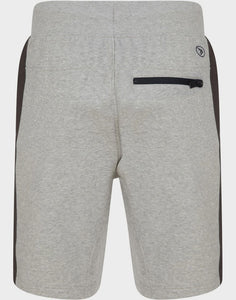 Mens Grey Dissident Contrast Stripe Elasticated Waist Jogging Shorts