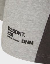 Load image into Gallery viewer, Mens Grey Dissident Contrast Stripe Elasticated Waist Jogging Shorts
