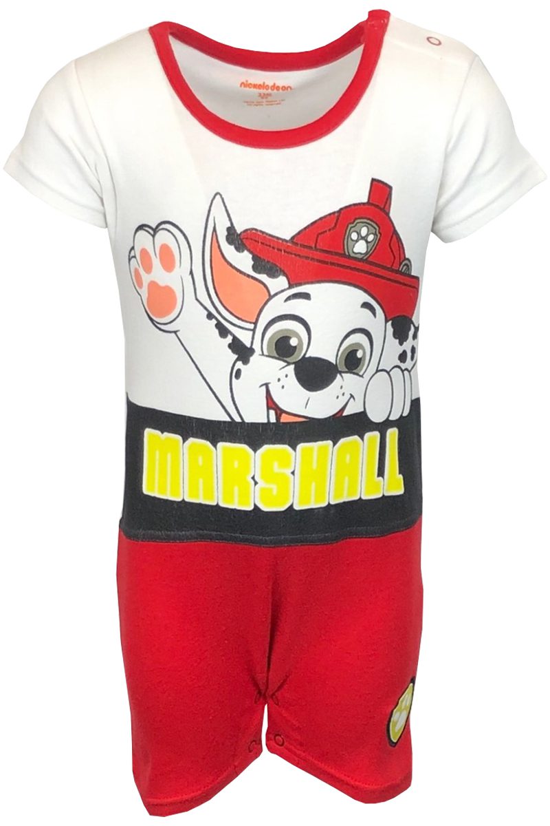 Babies Toddlers Red & White Paw Patrol Rompers