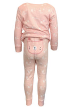 Load image into Gallery viewer, Baby Girls 2 Pk Pink Bear Print Cotton Top &amp; Leggings Pyjamas
