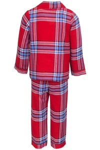 Baby Girls Toddler Red Checked Tartan Nightwear