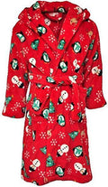 Girls Red Novelty Christmas Dressing Gown