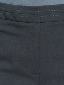 Charcoal Front Straight Leg Active Wear Trouser