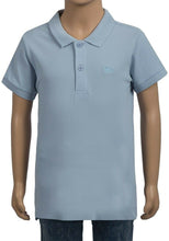 Load image into Gallery viewer, Sky Blue Minoti Cotton Short Sleeve School Plain Polo Shirt
