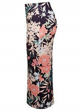 Load image into Gallery viewer, Multi Oriental Floral Pencil High Waist Skirt
