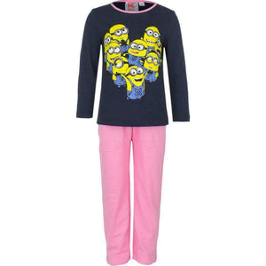 Black & Pink Minions 2 Piece Pyjamas Set