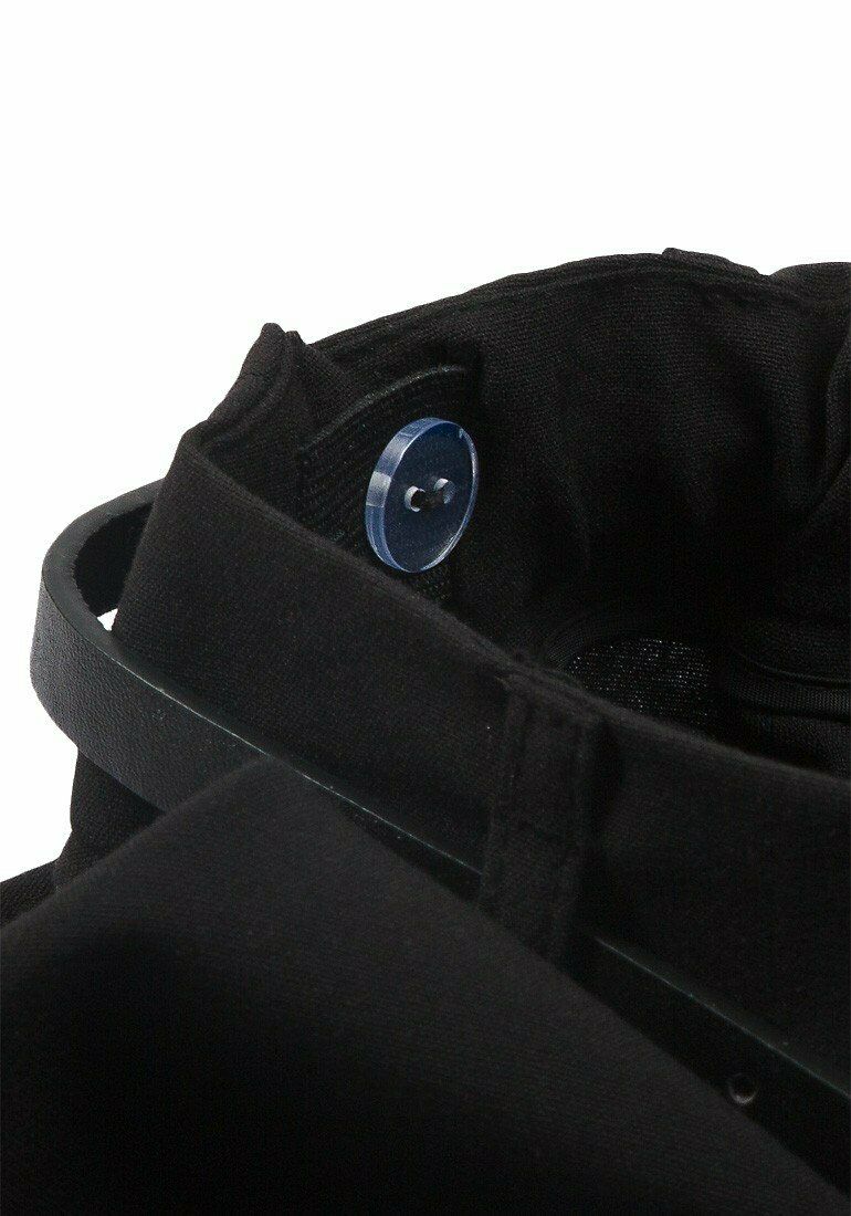 Black Skater Elasticated Waist Plus Belt Skirt