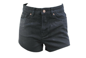 Black Distressed Frayed Hot Pant Summer Denim Shorts