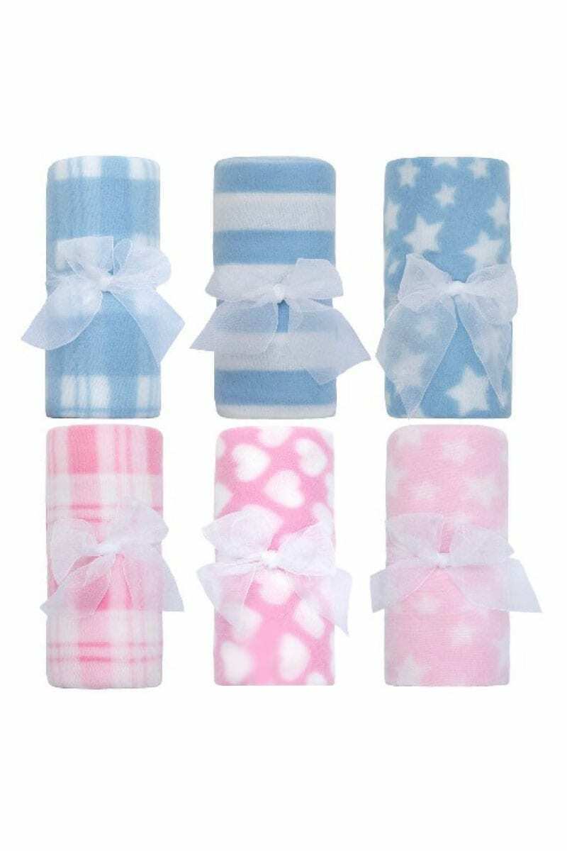 Baby Newborn Boy Girl Blankets Moses Basket Pram Crib Soft Fleece Shower Blanket