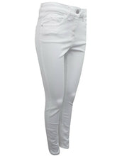 Load image into Gallery viewer, Ladies White Mid Rise Cotton Rich Skinny Jeans
