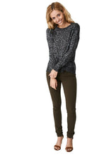 Load image into Gallery viewer, Grey Multi Loose Fit Soft Knit Jumper
