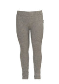 Girls Grey / Mid Pink Full Length Elasticated Waist Stretchy Leggings