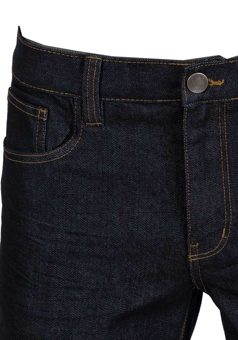 Black Identic Straight Leg Long Jeans