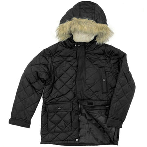 Boys Padded Quilted Parka Winter Coat