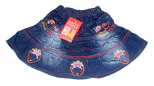 Load image into Gallery viewer, Girl Frill Blue Elasticated Waist Denim Skirt
