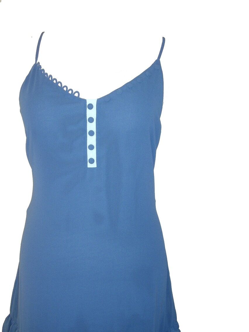 Teal Chiffon Strappy Dress