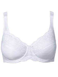 Trofé White Bianca Full Cup Under-Wired Minimiser Bra