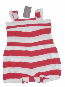 Red Minoti Striped Strappy Playsuit