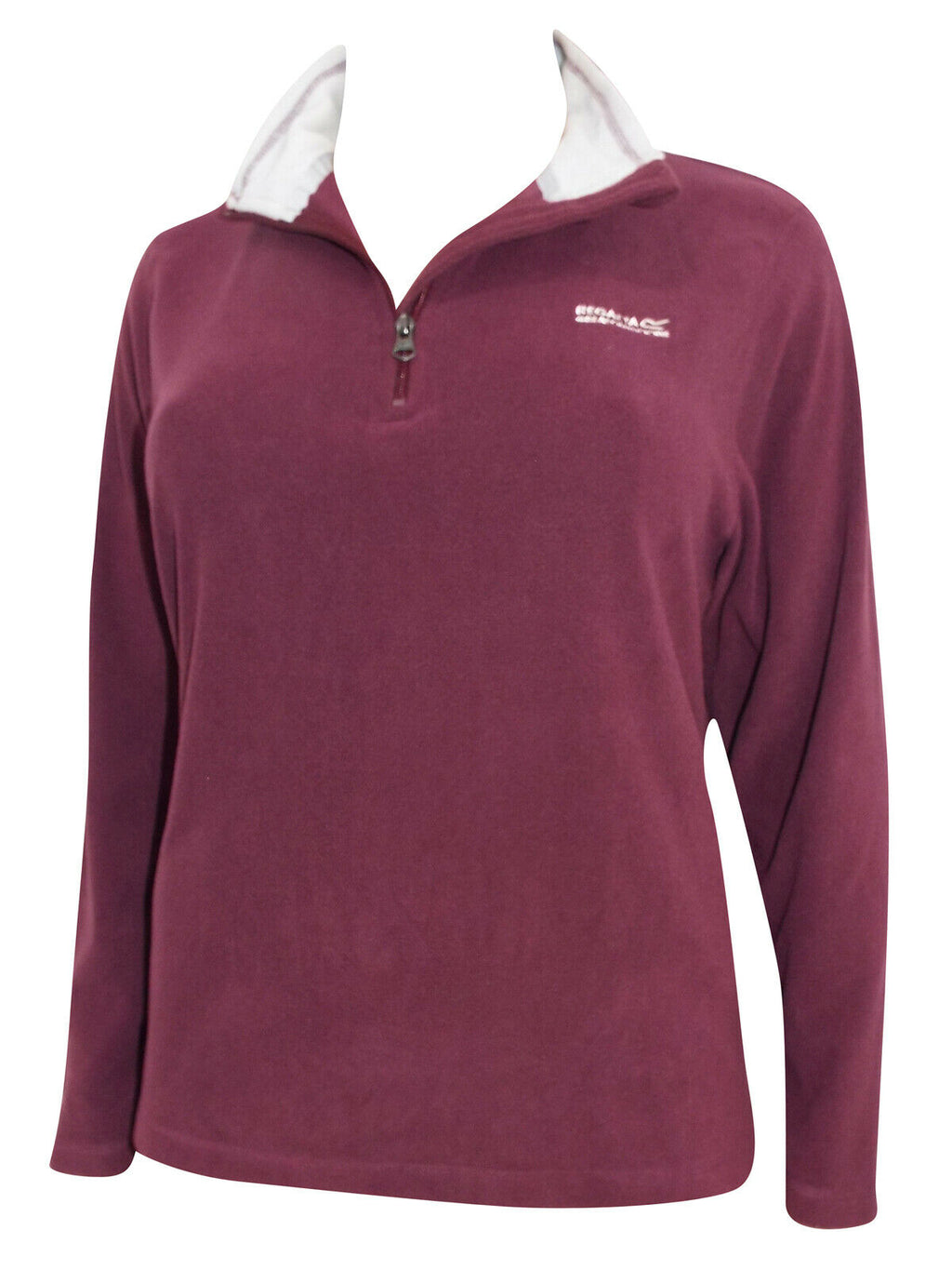 Plum Regatta Zipped Funnel Neck Soft Fleece Top