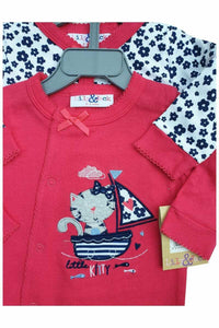 Lily & Jack Red Multi 2Pack Cotton Sleepsuits