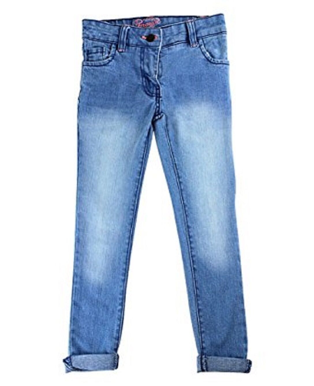 Penguin Light Blue Crinkle Effect Slim Fit Denim Jeans