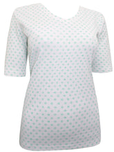 Load image into Gallery viewer, White &amp; Green Pure Cotton Digi Printed Top
