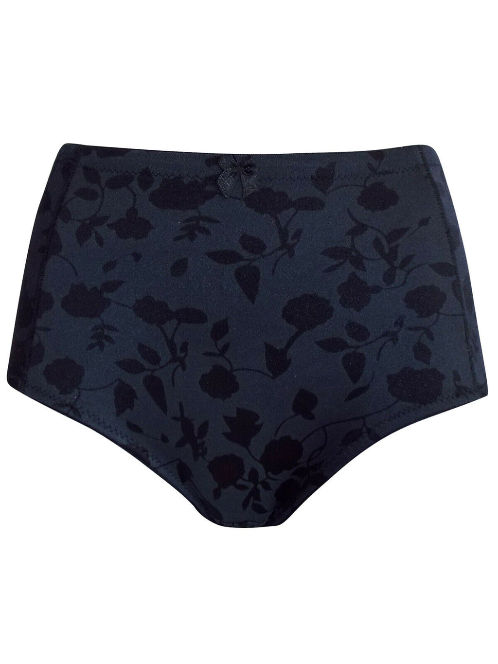 Black Jacquard Firm Control Shaping Briefs