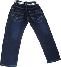 Load image into Gallery viewer, Boys Blue Kool Look Elasticated Waist Jeans Plus Belt
