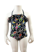 Load image into Gallery viewer, Girls Knot So Bad Floral Print Multi Swimming Costume
