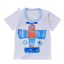 Load image into Gallery viewer, Toddler White Multi Plane Print T-shirt &amp; Matching Shorts
