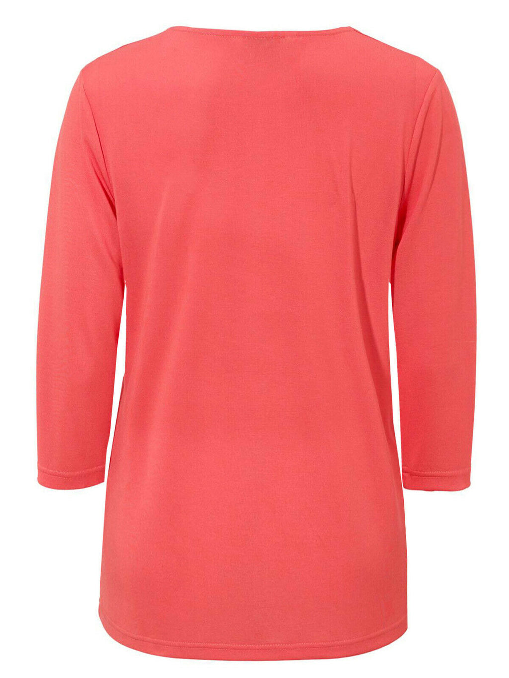 Coral Modal Blend Criss Cross Front Tunic Top