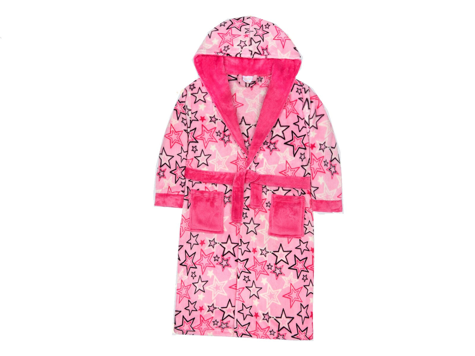 pink star dressing gown 100 Stars Stork Pink Dressing Gown Kinari Boutique