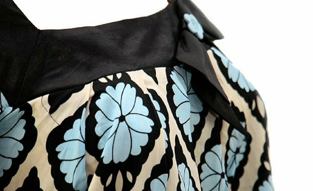 Miss Posh Blue Multi Print Dress