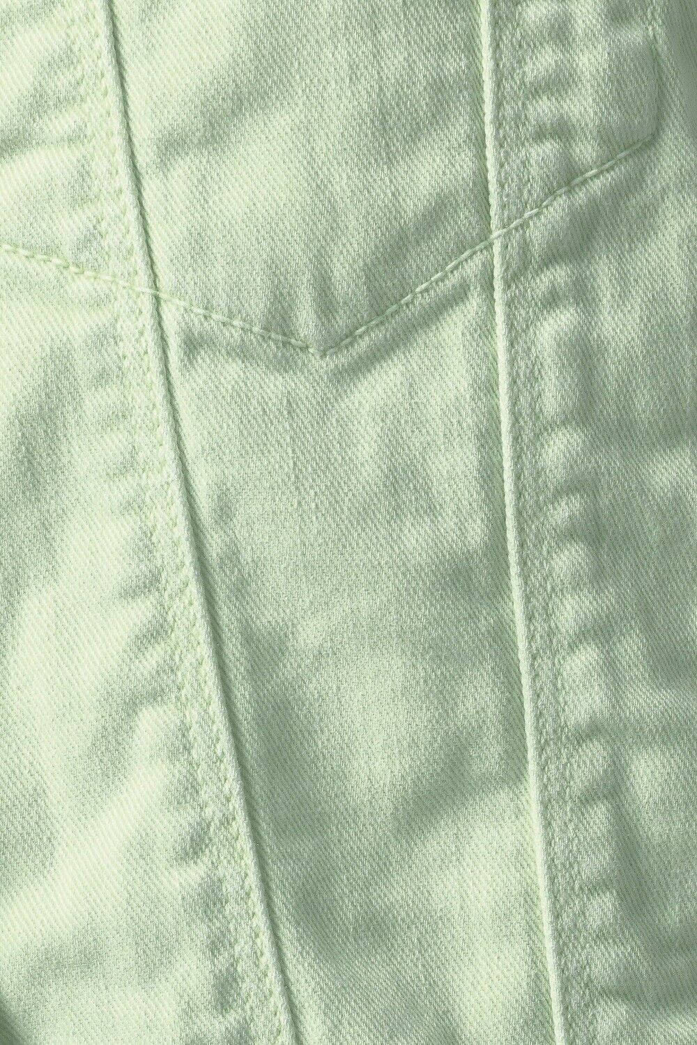 Mint Green Button Down Denim Jeans Jacket