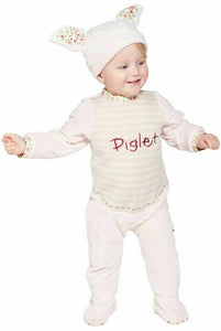 Baby Boys Girls Official Disney Piglet Vintage Style Costume Romper
