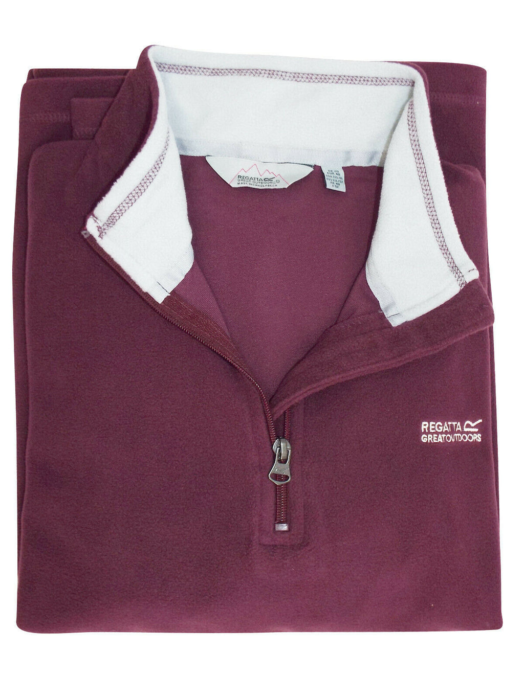 Plum Regatta Zipped Funnel Neck Soft Fleece Top