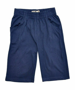 Boys White Cotton OK to BE 8 T-Shirt & Navy Short Set