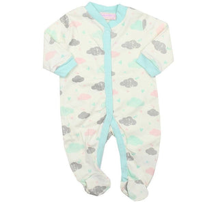 Bonjour Bebe 2piece Pastel Elephant Sleepsuits