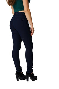 Navy Skinny Fit Mid Rise Denim Jeans